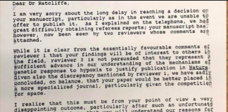 2019 노벨생리의학상, 27년 전엔 네이처가 논문 게재 거부